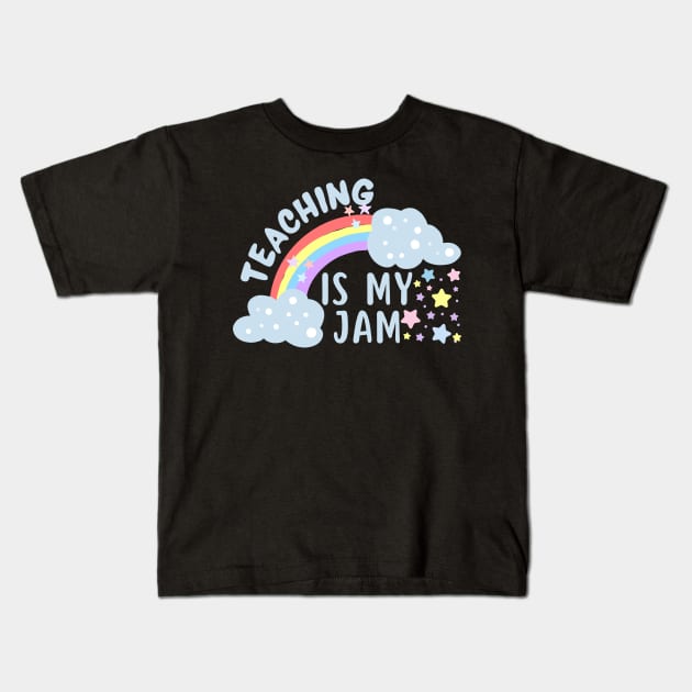 Teaching Is My Jam Kids T-Shirt by Annabelhut